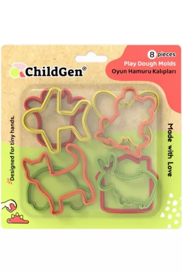 Foremki do modelowania ciastoliny 8 szt ChildGen