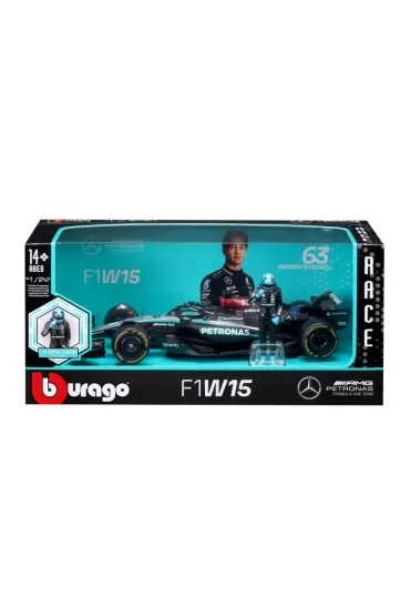 Race Formula Mercedes W15 W/ Figure 1:24 Bburago