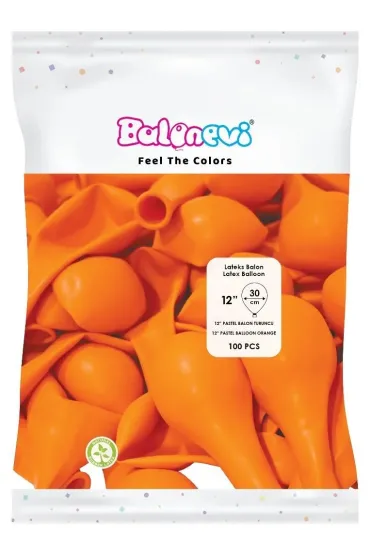 GoParty Balony lateksowe Pastel pomara�cz 30cm 100 szt