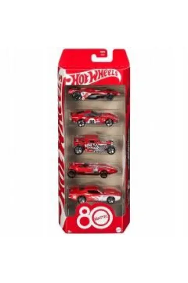 Hot Wheels. Samochodziki 5-pak z okazji 80 lecia Mattel