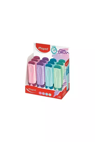 Maped Zakre�lacz Fluo Peps pastel/brokat mix 12 szt.