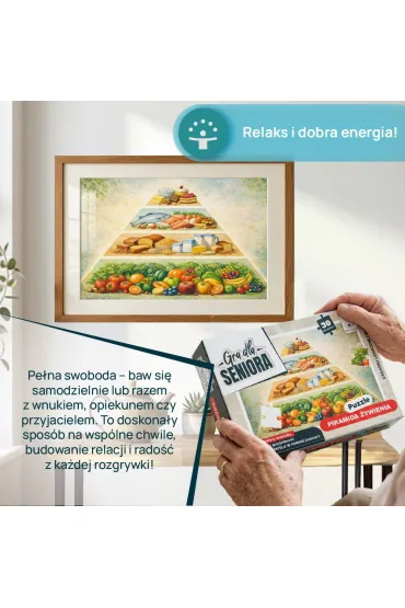 GRA DLA SENIORA PUZZLE PIRAMIDA �YWIENIA Kangur