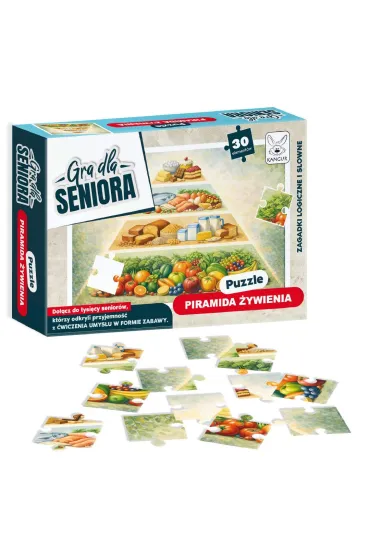 GRA DLA SENIORA PUZZLE PIRAMIDA �YWIENIA Kangur