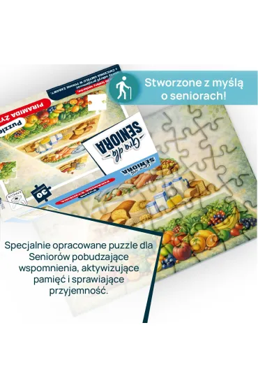 GRA DLA SENIORA PUZZLE PIRAMIDA �YWIENIA Kangur
