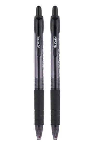 D�ugopis �elowy Smoothy czarny 0,7mm HERLITZ 2 szt.