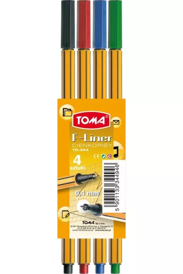 Toma Cienkopisy F-Liner 4 szt.