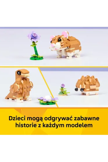 LEGO Creator Uroczy chomik z kwiatkiem 31376