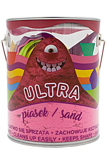 Ultra Piasek - puszka 900g r�owy + 4 du�e foremki Muffinki + 2 narz�dzia Epee