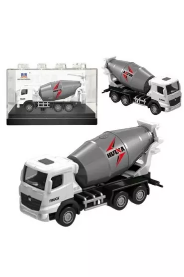 Betoniarka metalowa bia�a 1:80 LeanToys