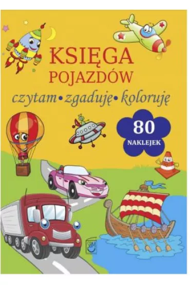 Ksi�ga pojazd�w. Czytam, zgaduj�, koloruj�