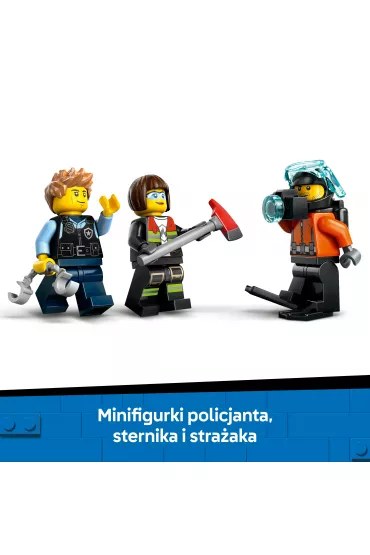LEGO City Zestaw z helikopterem, wozem stra�ackim i �odzi� podwodn� 60462