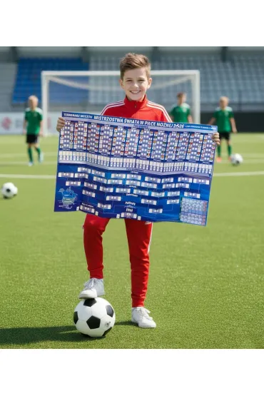 Terminarz mecz�w z naklejkami Mistrzostwa �wiata w Pi�ce No�nej 2026