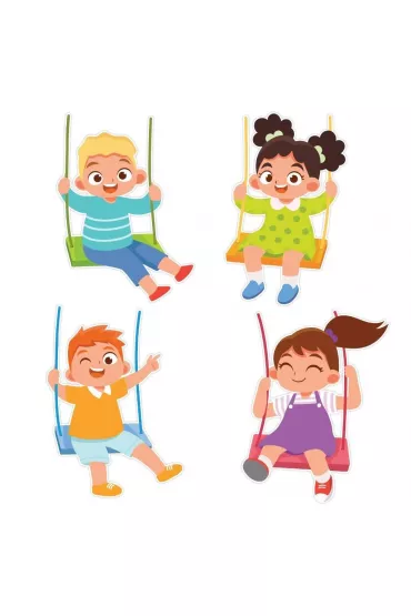 LearnHow Dekoracja wiosenna Dzieci na hutawkach