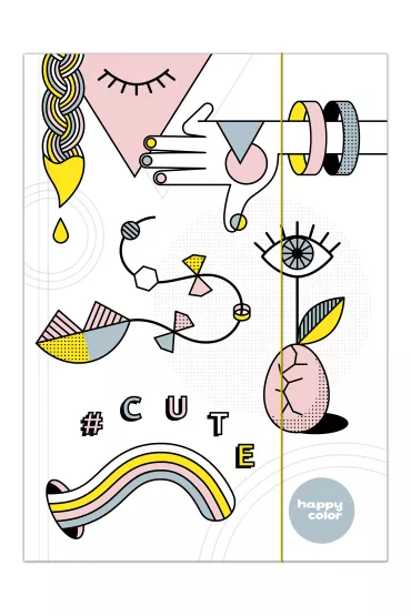 Happy Color Teczka A4 z gumk� Style Diament/Oko