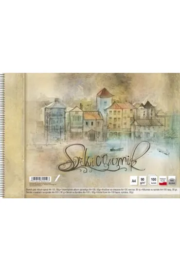 Kreska Szkicownik artystyczny albumowy A4-100 na spirali