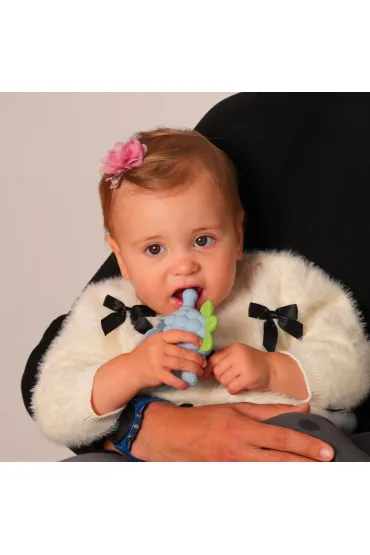 Gryzak silikonowy Razberry Grip, b��kitny RazBaby