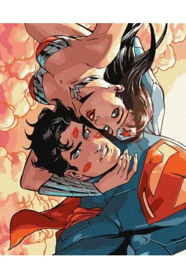 Ideyka Malowanie po numerach - Wonder Woman: u�ciski