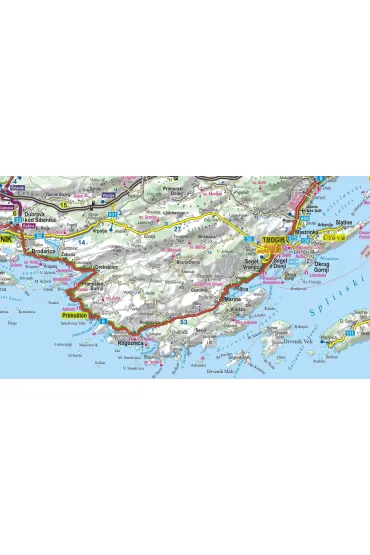 Chorwacja i Czarnog�ra mapa wybrze�a 1:300 000 laminat 2023