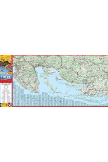 Chorwacja i Czarnog�ra mapa wybrze�a 1:300 000 laminat 2023
