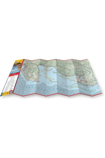 Chorwacja i Czarnog�ra mapa wybrze�a 1:300 000 laminat 2023