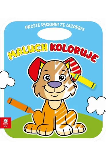 Maluch koloruje. Piesek