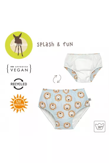 Lassig Majteczki pieluszka do pywania Splash & Fun Lew powder blue, rozm. 92