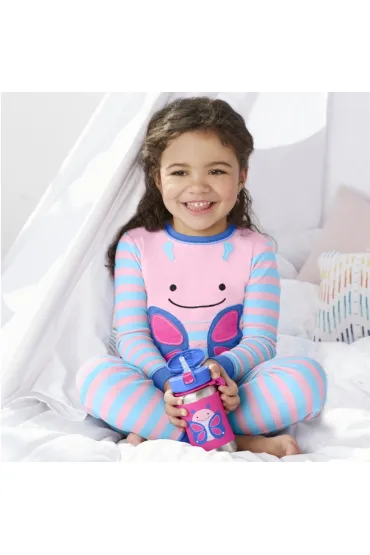 Skip Hop Stalowy bidon Zoo Motyl 350 ml
