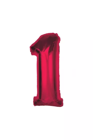 Godan Balon foliowy cyfra 1 czerwona Smart 92cm