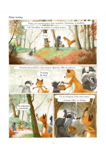 M�j pierwszy komiks 5+ Wsp�lne �ycie. Rodzina Borsuk�w i Lis�w przedstawia. Tom 3 - Brigitte Luciani