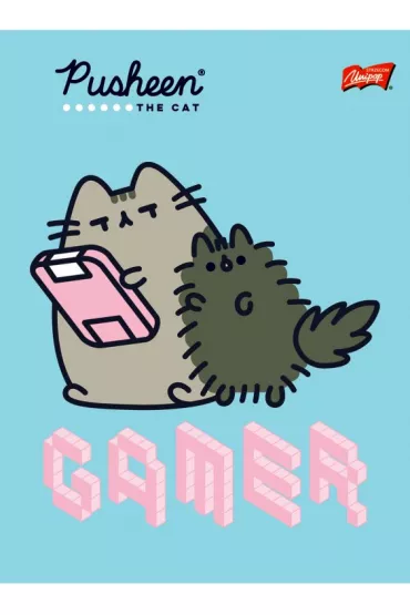 St. Majewski Zeszyt A5 laminowany Pusheen linia 32 kartki