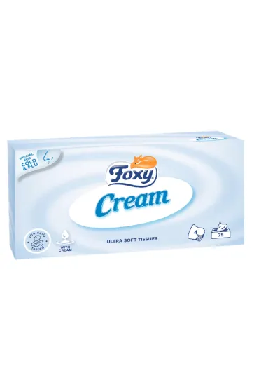 Foxy Chusteczki kosmetyczne Cream 75 szt.