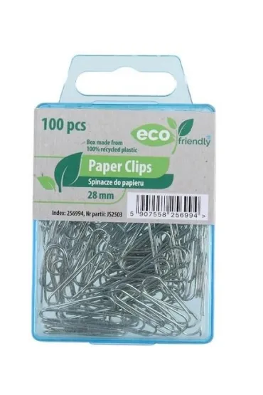 Grafix Spinacze do papieru srebrne 28mm 100 szt