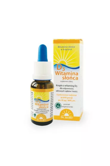 Dr Jacob`s Witamina D3 Witamina S�o�ca - suplement diety 20 ml