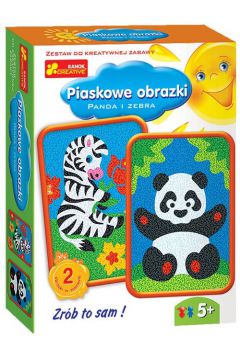 Ranok-Creative Piaskowe obrazki - Panda i Zebra