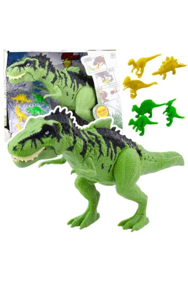 Dinozaur z ma�ymi figurkami ruchomy i z d�wi�kiem