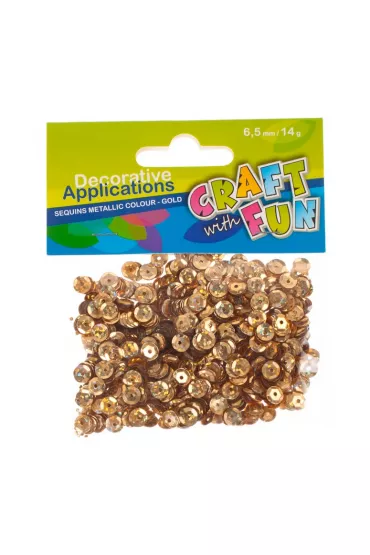 Craft with Fun Cekiny metalic 6.5 mm