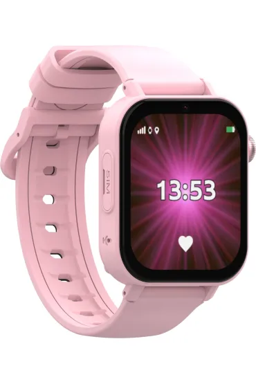 Smartwatch dla dziecka z funkcj� lokalizacji GPS i trzema paskami KiDiZ Plus r�owy