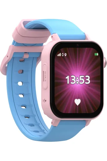 Smartwatch dla dziecka z funkcj� lokalizacji GPS i trzema paskami KiDiZ Plus r�owy