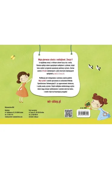 Moje pierwsze zdania z naklejkami wielokrotnego u�ytku zeszyt 1 - Agnieszka Fabisiak-Majcher, El�bieta �awczys