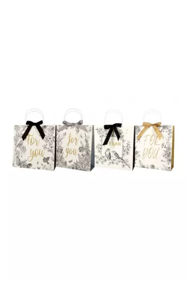 incood. Torba prezentowa 28x28 kraft z kokard� for you mix
