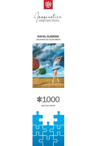 Puzzle 1000 el. Imagination: Rafa� Olbi�ski The Shape of Color Green Good Loot
