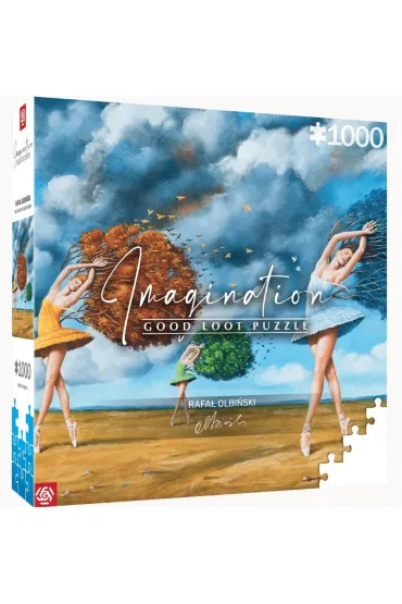 Puzzle 1000 el. Imagination: Rafa� Olbi�ski The Shape of Color Green Good Loot
