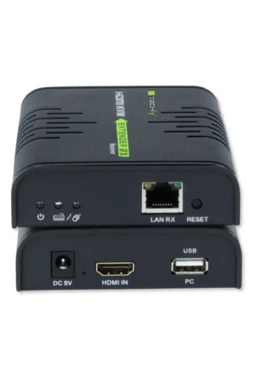 Techly Extender HDMI + USB po skrtce Cat.5/5e/6 120m