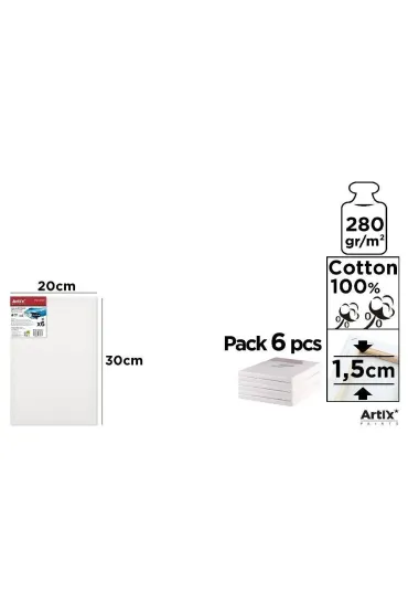 Artix Podobrazie 20x30x1.5cm, 280g