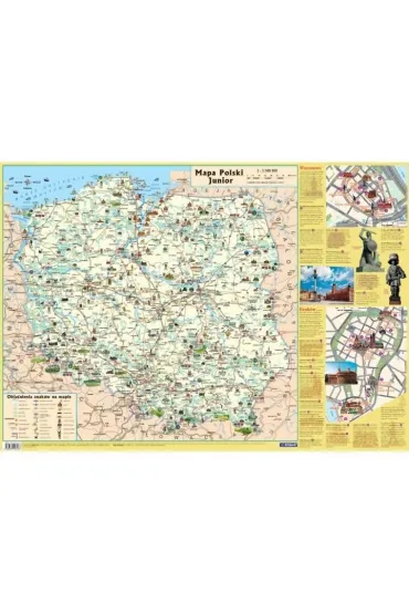 Polska. Mapa dla dzieci w tubie