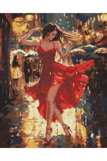 Ideyka Diamentowa mozaika - Taniec w deszczu 40x50cm