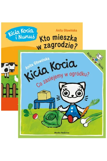 Pakiet Kicia Kocia: Kto mieszka w zagrodzie? Co zasiejemy w ogr�dku? - Anita G�owi�ska