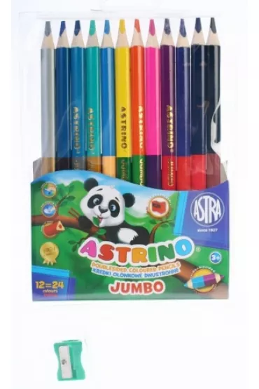 Astra Kredki Astrino dwustronne Jumbo 24 kolor�w