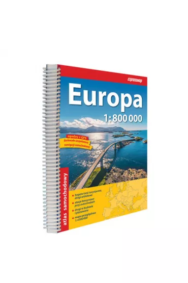Europa atlas samochodowy 1:800 000