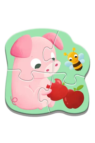 Puzzle Baby Classic - Bobaskowe zwierz�tka Trefl